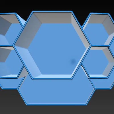 Giá đỡ bút đa chiều cao với thiết kế hình lục giác