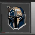 Mũ Boba Fett đa màu sắc - FOUR COLOR của HueForge - Thumbnail 1