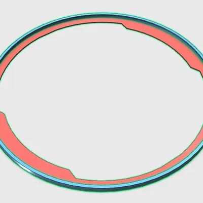 Vòng nhựa gắn cho cuộn filament kiểu flang và trượt