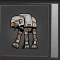 Mô hình xe tăng AT-AT đa sắc màu từ Star Wars - Thumbnail 1