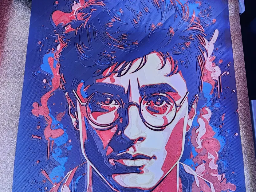 Chân dung Harry Potter sử dụng công nghệ Hueforge - Image 1