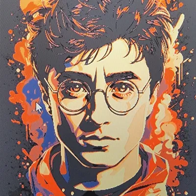 Chân dung Harry Potter sử dụng công nghệ Hueforge