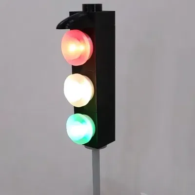 Đèn giao thông khổng lồ giống LEGO