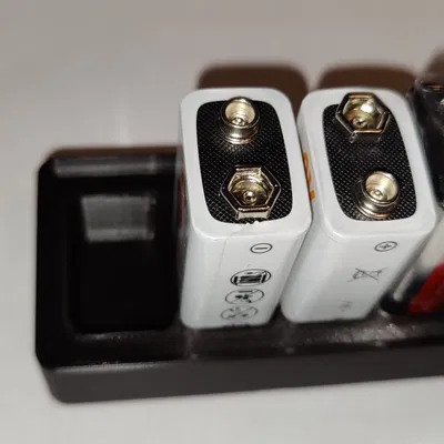 Giá đỡ pin 9V Gridfinity cho tổ chức hiệu quả