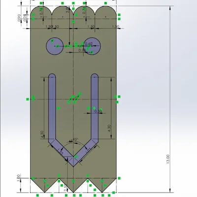 Kẹp giấy hình mặt ma quái kích thước 13 x 6 cm