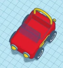 Xe ô tô mô hình được thiết kế trên tinkercad.com - Image 1