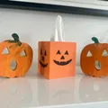 Hộp giấy ăn Halloween với mặt Jack O Lantern tùy chỉnh - Thumbnail 1