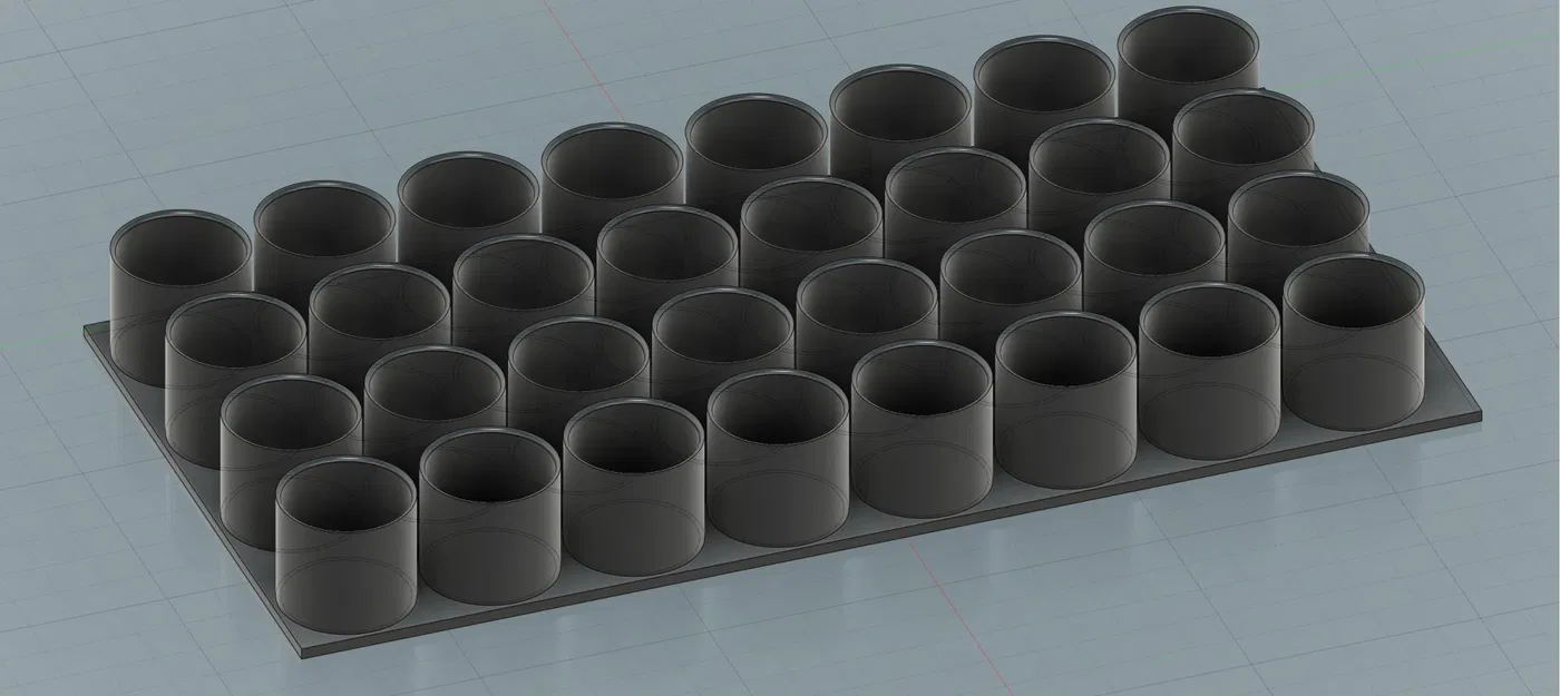 Giá đỡ hộp đạn flare 32 viên cho hộp đạn 50 Cal - Image 1