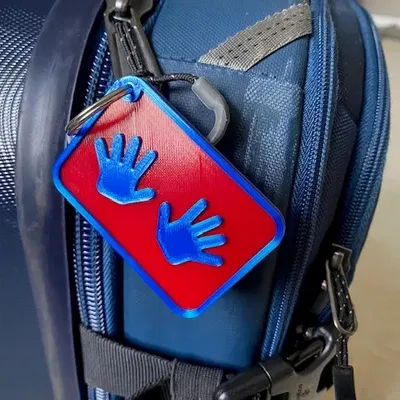 Thẻ hành lý "Jazz Hands" nổi bật và vui nhộn