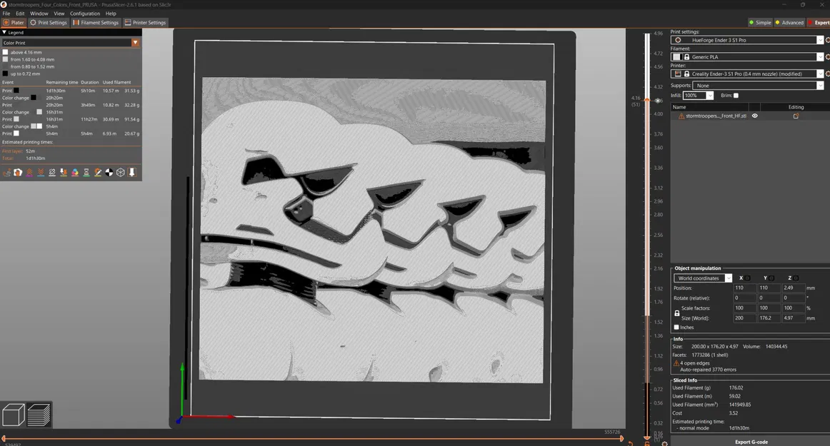 Stormtroopers đa sắc màu - Nghệ thuật từ filament HueForge - Image 1