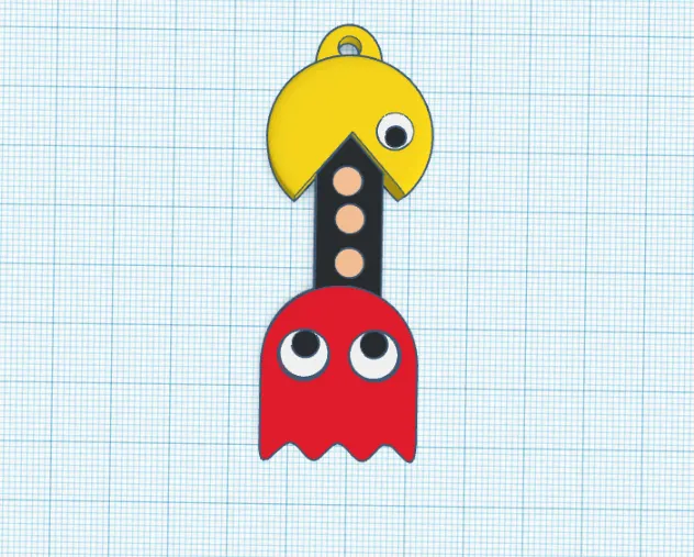 Móc khóa Pacman retro vui nhộn - Image 1