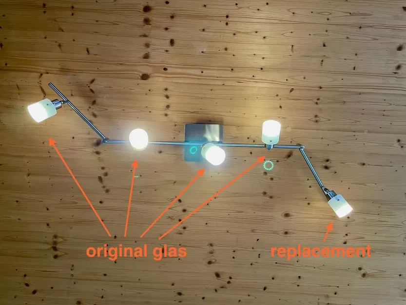 Thay thế bộ khuếch tán kính cho đèn không tên - Image 6
