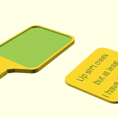 Móc khóa paddle pickleball tùy chỉnh độc đáo