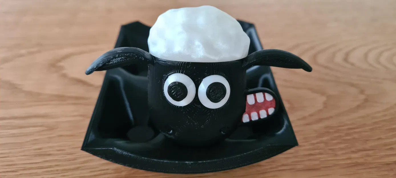 Shaun the Sheep tách màu với các chi tiết dễ in - Image 2