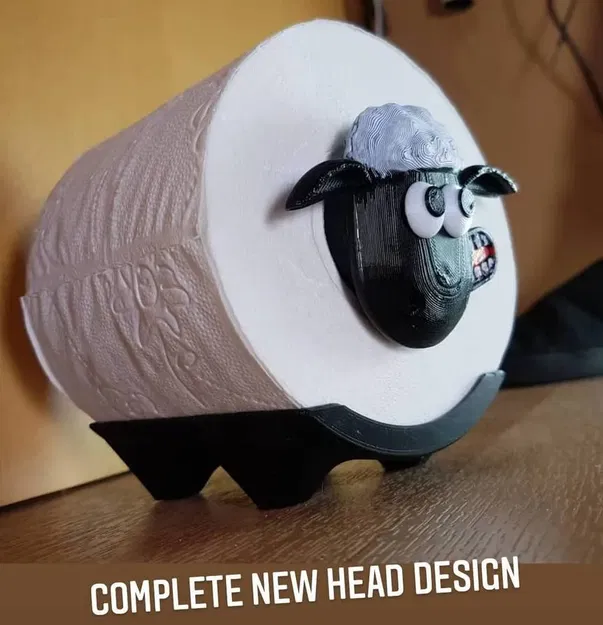 Giá đỡ cuộn giấy vệ sinh Shaun the Sheep với thiết kế đầu ... - Image 5