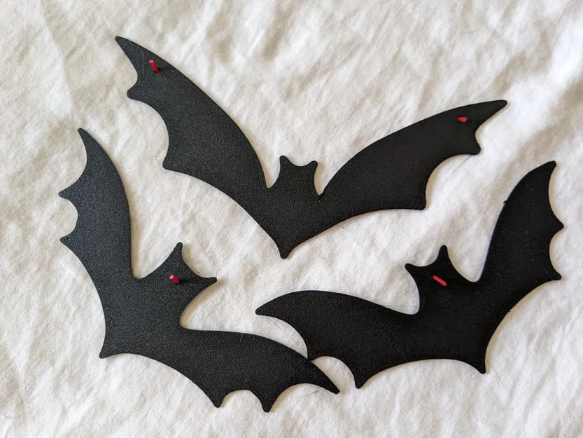 Bầy dơi Halloween vintage treo tường có lỗ treo - Image 1