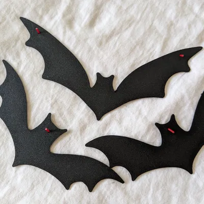 Bầy dơi Halloween vintage treo tường có lỗ treo