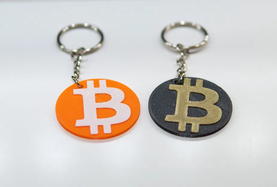 Móc chìa khóa Bitcoin với logo BTC - Image 1