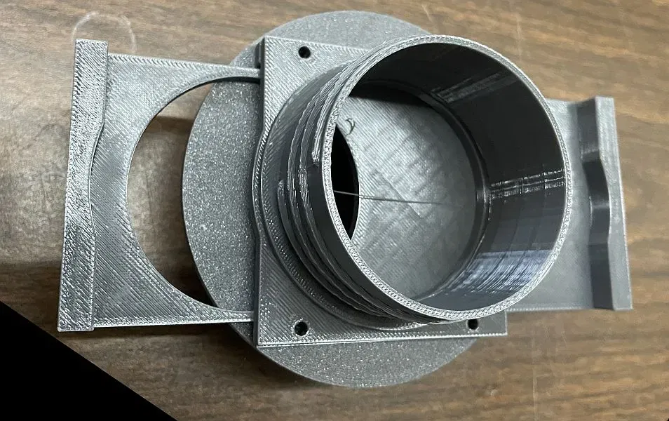 Cổng thu bụi kết nối 3 inch PVC với 2 1/2 inch ống xoắn - Image 1