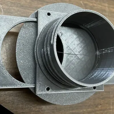 Cổng thu bụi kết nối 3 inch PVC với 2 1/2 inch ống xoắn