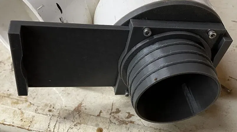 Cổng thu bụi kết nối 3 inch PVC với 2 1/2 inch ống xoắn - Image 5