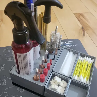 Giá đỡ vệ sinh súng cho Shooter's Lube và Gridfinity