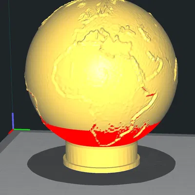 Địa cầu lithopane cho máy in 3D