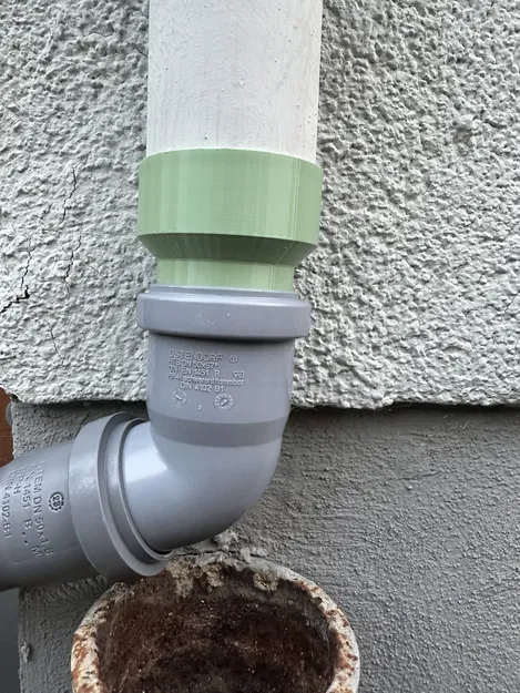 Bộ chuyển đổi HTS Anschluss DN 50/50 cho ống 60mm - Image 2