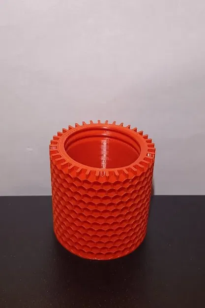 Bình đựng mật ong hình tổ ong có nắp vặn - Image 2