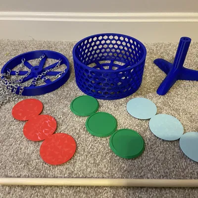 Bộ trò chơi golf đĩa để bàn kích thước nhỏ