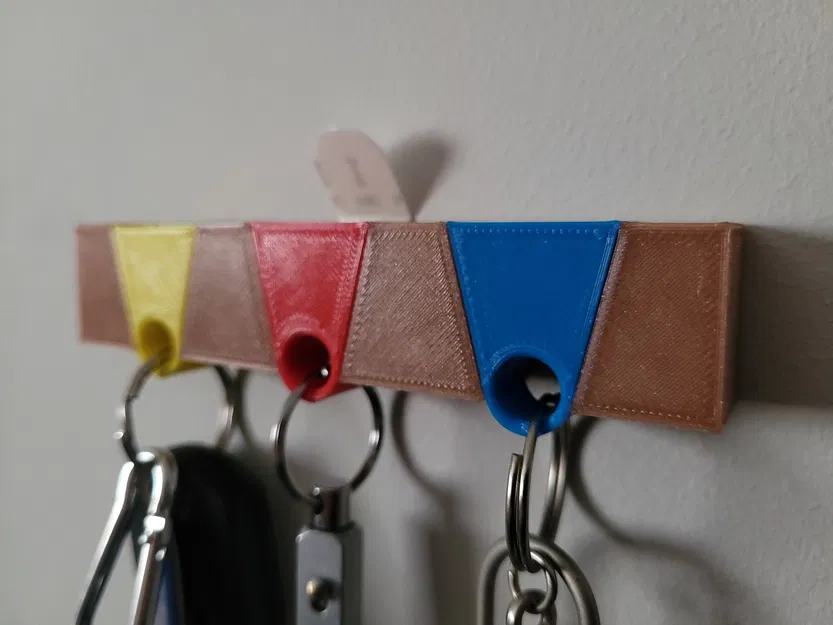 Giá treo chìa khóa gắn tường kiểu dáng tối giản - Image 2