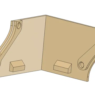 Cantonada cho kênh cáp với góc quay 90º