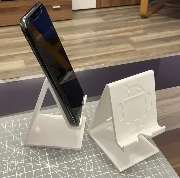 Giá đỡ điện thoại đa dạng kích thước với logo Apple và And... - Image 2