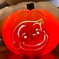 Mặt Curious George cho đèn Jack O'Lantern Snap On - Thumbnail 1