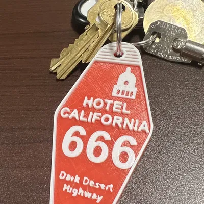 Móc chìa khóa Hotel California với thiết kế độc đáo