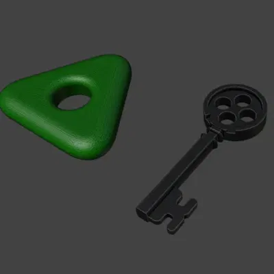 Mặt dây chuyền chìa khóa và đá trong phim Coraline