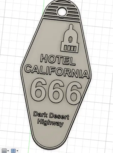 Móc chìa khóa Hotel California với thiết kế độc đáo - Image 4