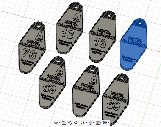 Móc chìa khóa Hotel California với thiết kế độc đáo - Image 5