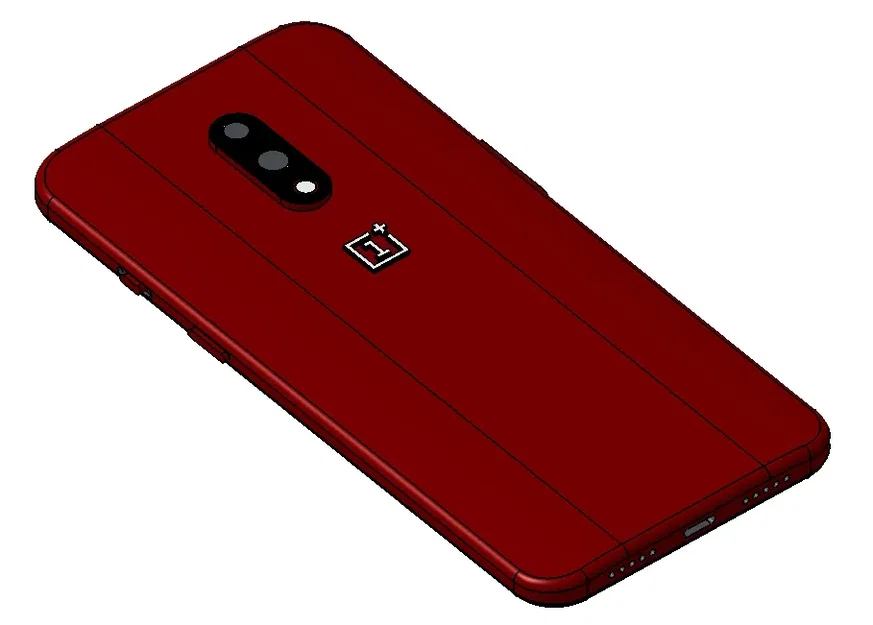 Mô hình điện thoại OnePlus 7 chi tiết và sắc nét - Image 2