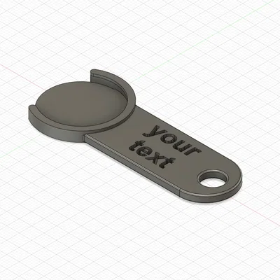 Móc khóa với đồng xu giỏ hàng 2CHF