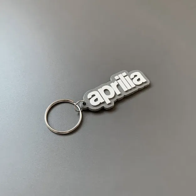 Móc khóa thương hiệu Aprilia in 3D với thiết kế đơn giản - Image 2
