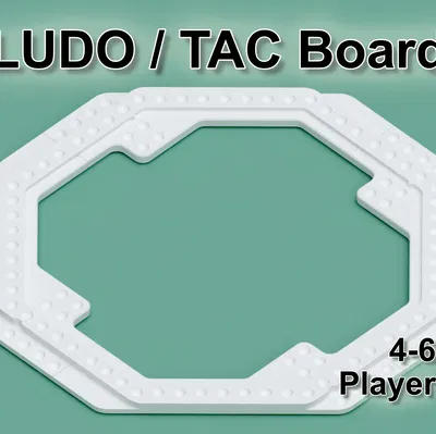 Bàn chơi LUDO / TAC / Mensch ärgere dich nicht với nam châm 6x6mm