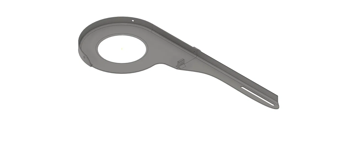 Bảo vệ xích xe đạp thiết kế dễ in 2 phần - Image 2