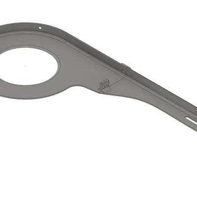 Bảo vệ xích xe đạp thiết kế dễ in 2 phần