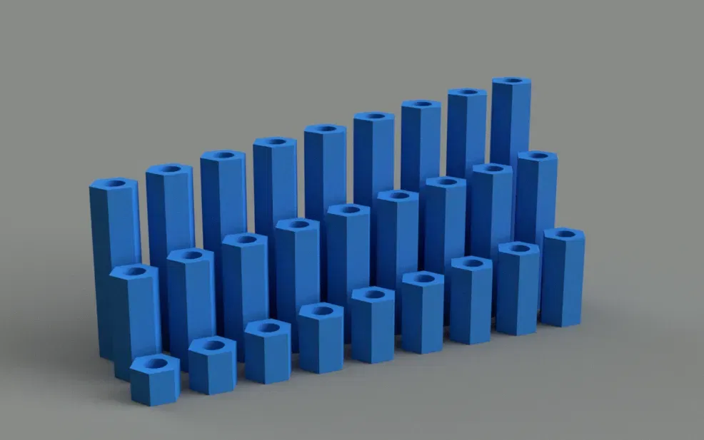 Bộ spacer M3 nữ-nữ tự ren 4-30mm - Image 1