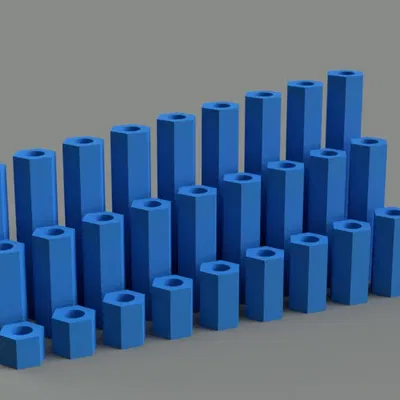 Bộ spacer M3 nữ-nữ tự ren 4-30mm