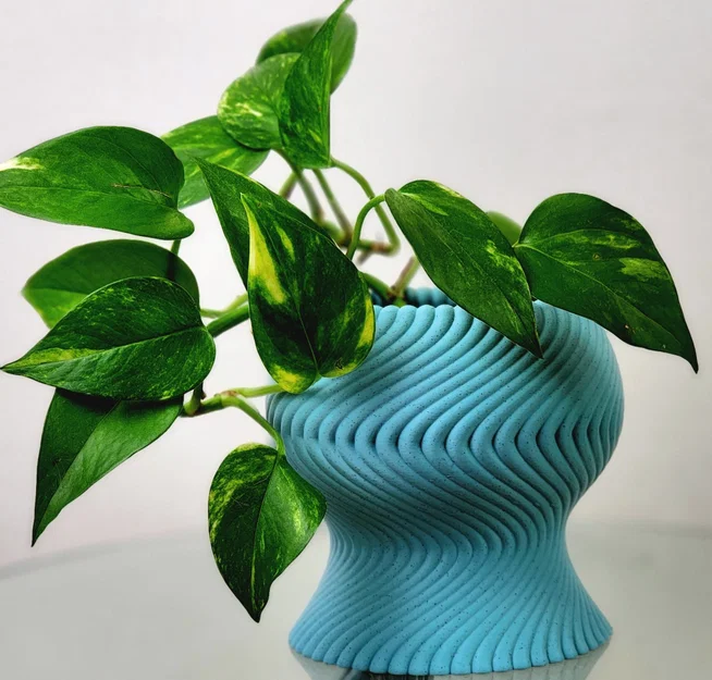 Chậu cây hình sóng độc đáo cho không gian sống - Image 1