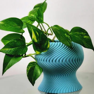 Chậu cây hình sóng độc đáo cho không gian sống
