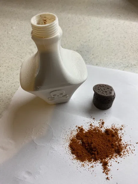 Bình độc dược nhỏ với nắp đậy - Image 1