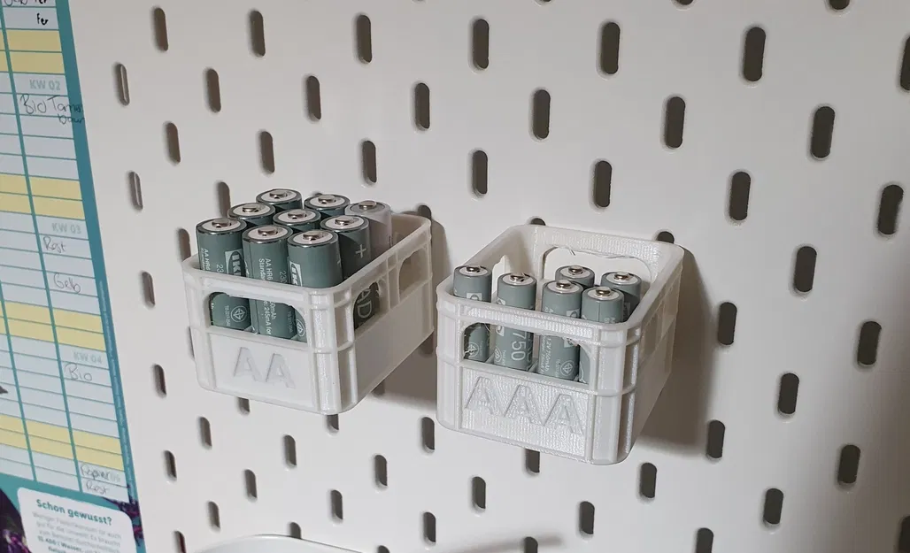 Giá đỡ pin AA và AAA trong thùng bia Skadis - Image 1